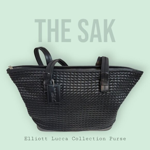 The Sak x Elliott Lucca Woven Shoulder Bag - Picture 1 of 9